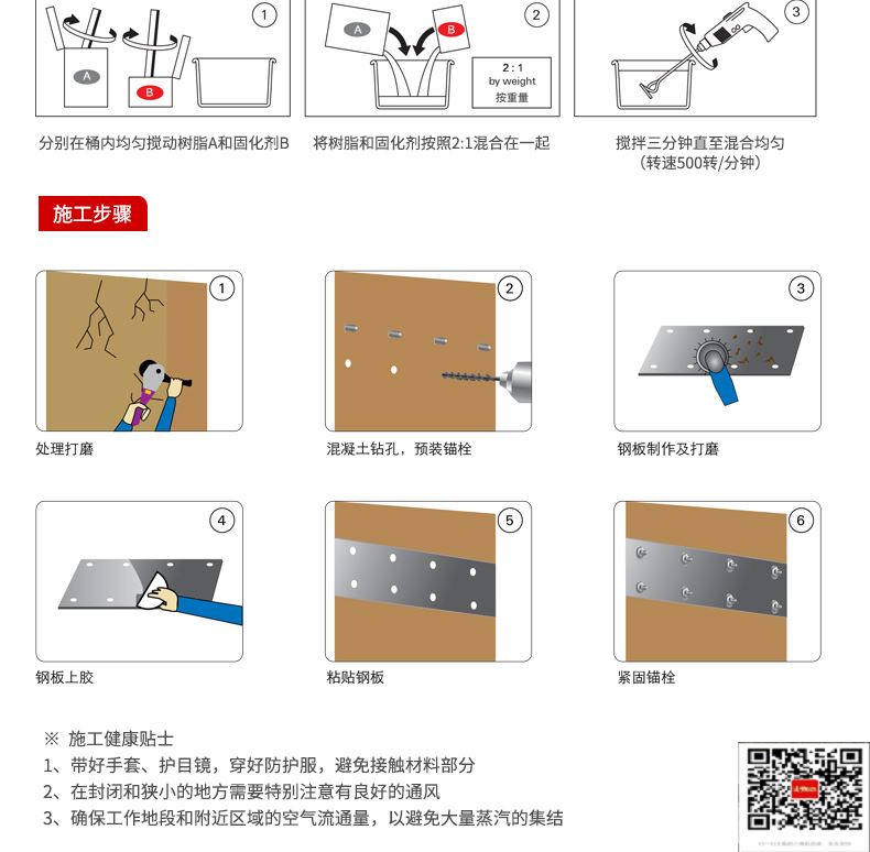 包钢镇沅粘钢加固施工过程